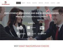 Tablet Screenshot of exactbackgroundchecks.com